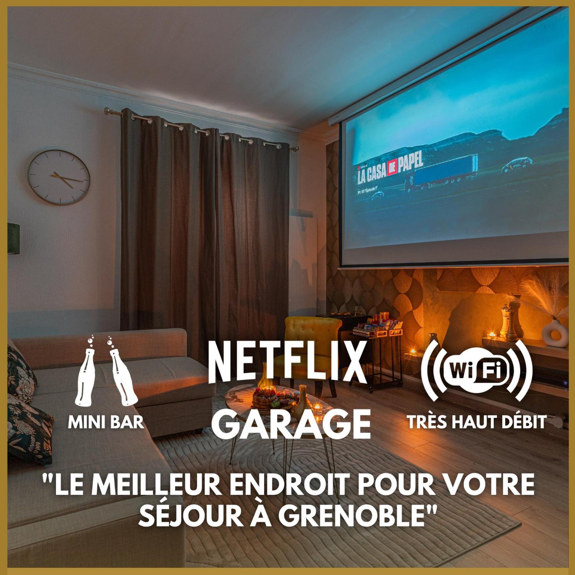 그르노블 Luxury Cinephile - Netflix - 2 Balcons - Garage Prive - Minibar 아파트 외부 사진